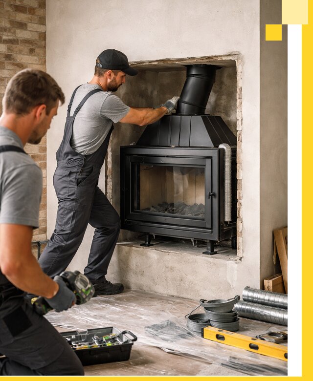 Установка каминных топок в Ижевске: монтаж, подключение
