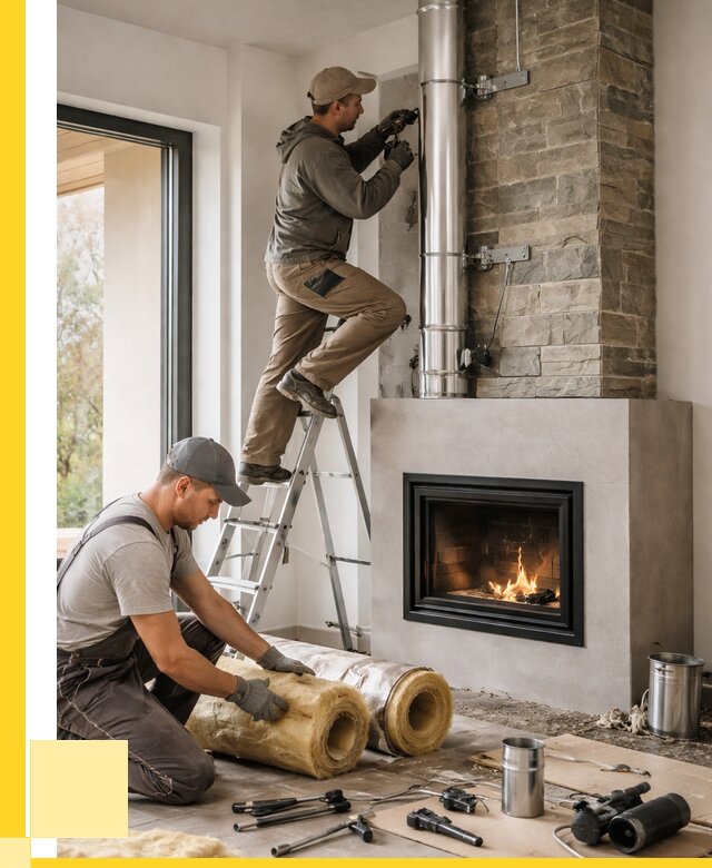 Монтаж дымоходов для каминов в Ижевске от 15581 р. ЭриданЖвс