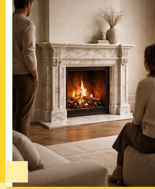 Мраморные камины под ключ в Ижевске от 259675 р. | ЭриданЖвс