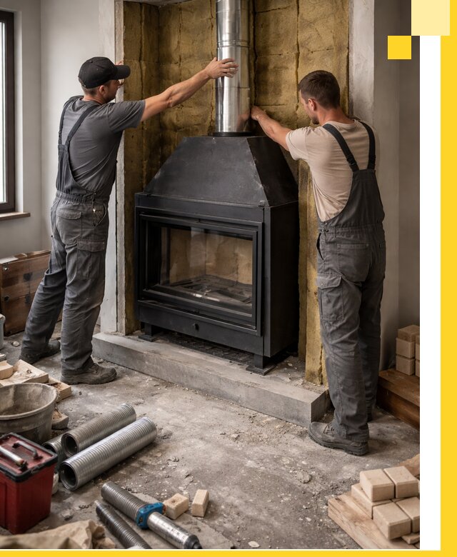 Изготовление и монтаж закрытых каминов в Ижевске под ключ