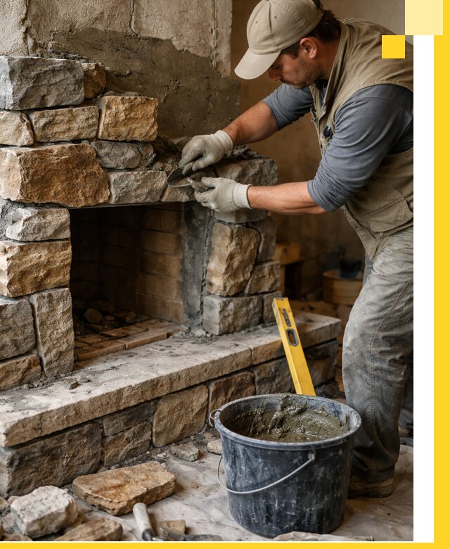 Изготовление и установка каменных каминов под ключ в Ижевске