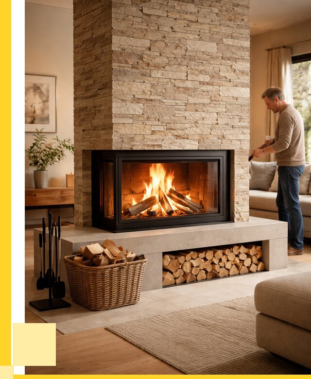 Дровяной камин под ключ в Ижевске от 207740 р. | ЭриданЖвс