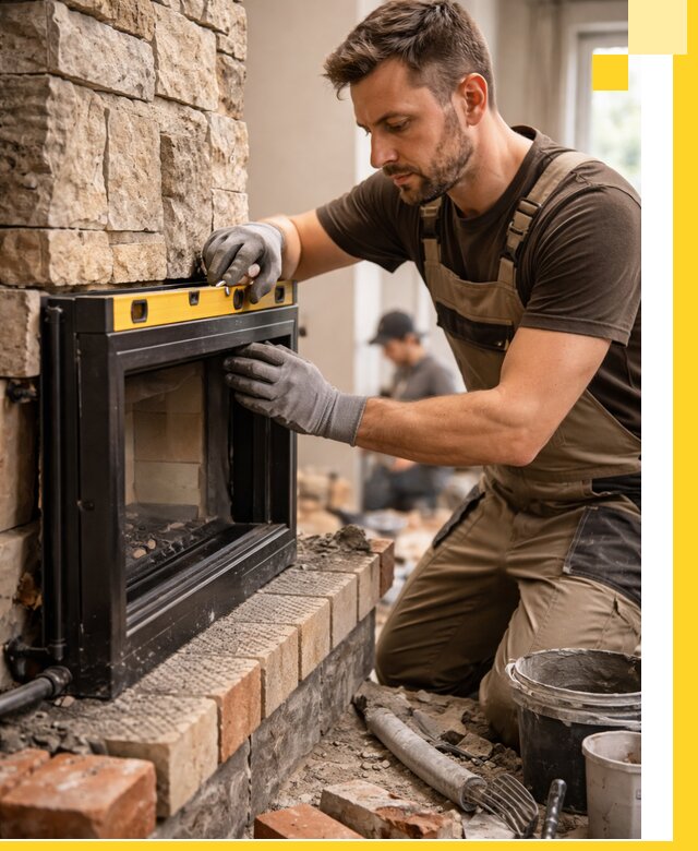 Дровяные камины под ключ в Ижевске: монтаж, обустройство