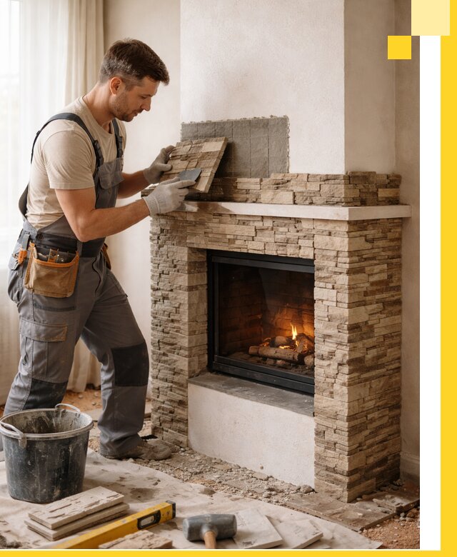 Изготовление и монтаж каминов для дома под ключ в Ижевске