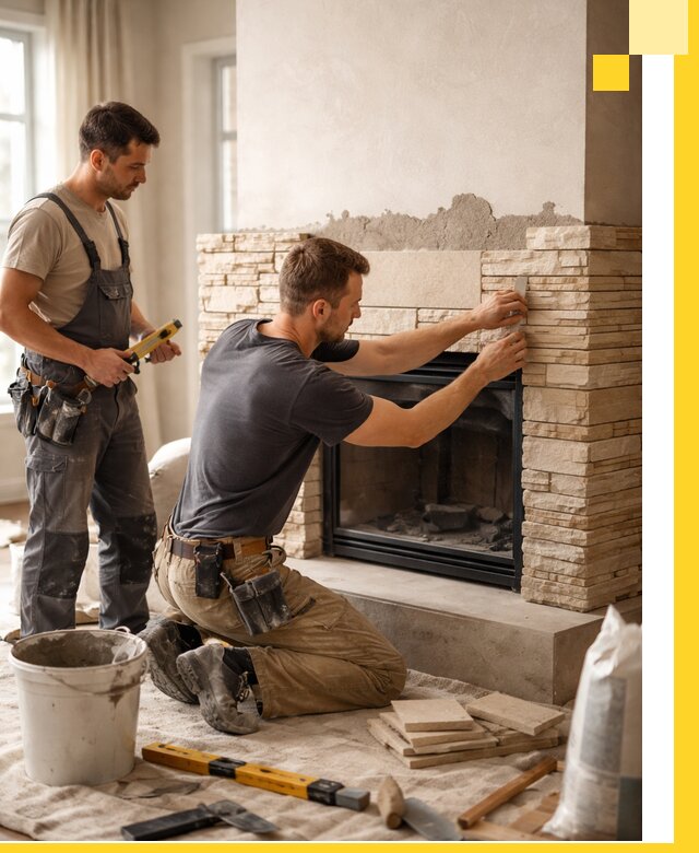 Установка и монтаж каминов для загородного дома в Ижевске