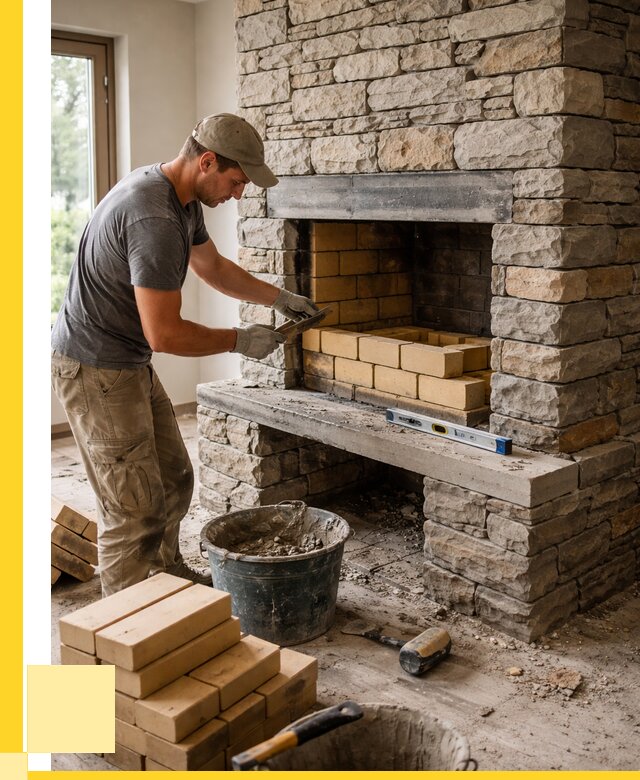 Кладка каминов и камина в Ижевске от 25968 р. ЭриданЖвс