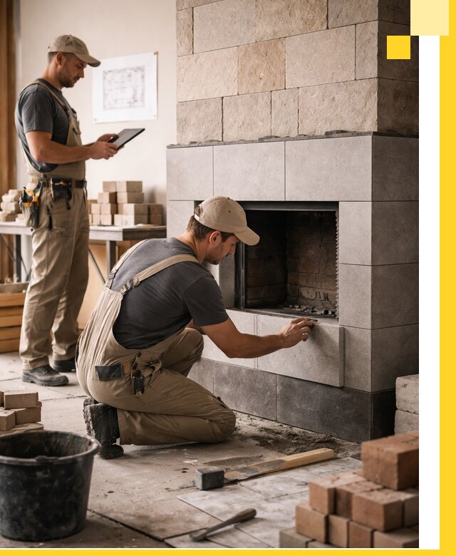 Индивидуальные проекты каминов и каминных систем в Ижевске