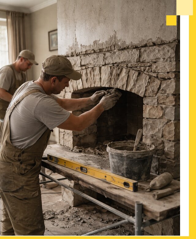 Изготовление каминов под ключ в Ижевске, монтаж и отделка