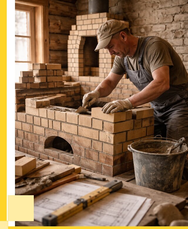 Кладка печей из кирпича в Ижевске цены от 31161 р. - ЭриданЖвс