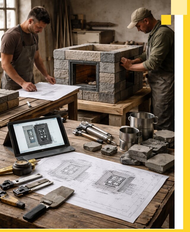 Разработка проектов печей с согласованием и монтажом в Ижевске