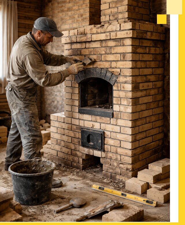 Кирпичные печи под ключ в Ижевске: проектирование и кладка