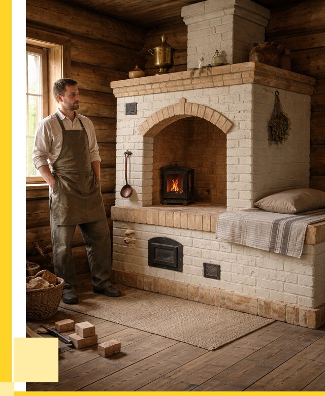 Русские печи с лежанкой под ключ в Ижевске от 155805 р. ЭриданЖвс