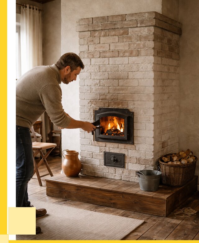 Печь голландка из кирпича в Ижевске от 88290 р. | ЭриданЖвс