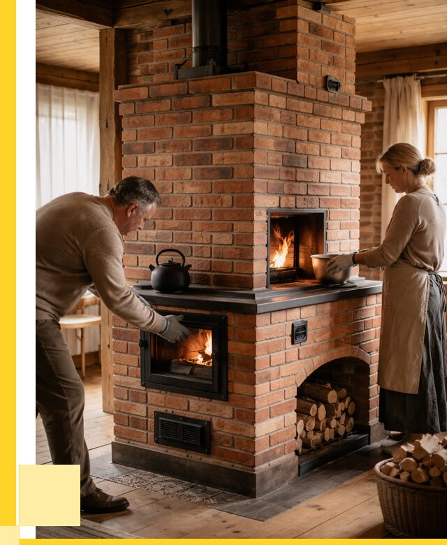 Печи для загородного дома под ключ в Ижевске от 83096 р. | ЭриданЖвс