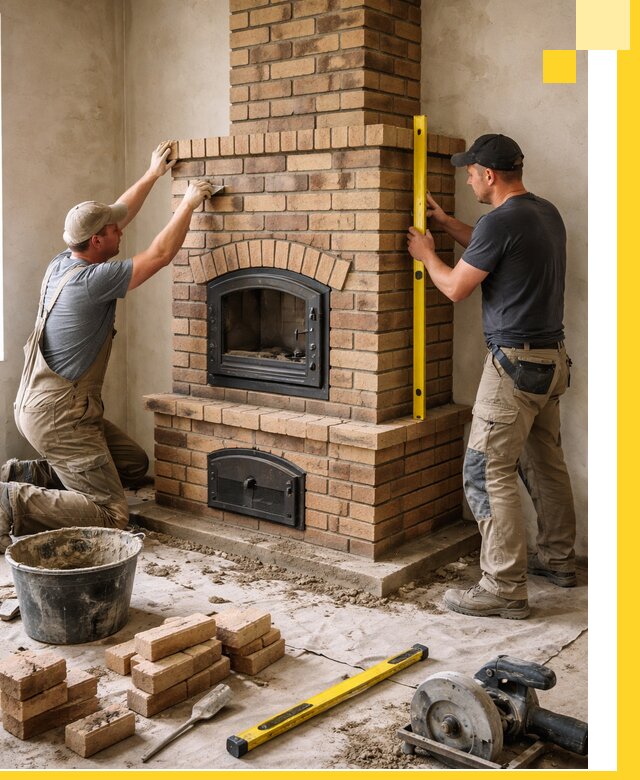 Продажа и установка печей и каминов для дома под ключ в Ижевске