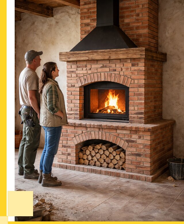 Печи камины из кирпича в Ижевске от 124644 р. | ЭриданЖвс