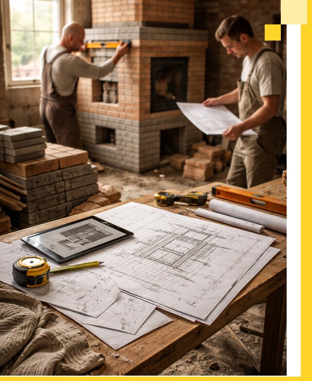 Проекты печей и каминов с индивидуальным дизайном в Ижевске