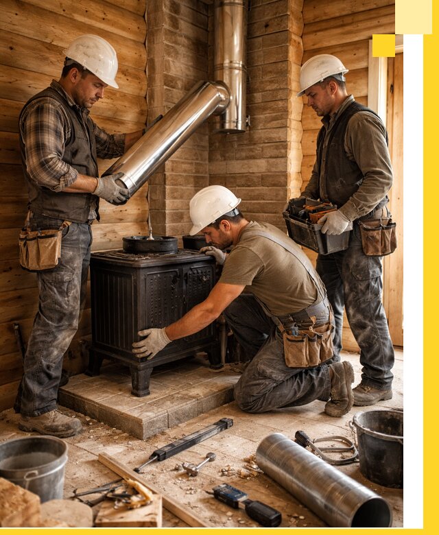 Профессиональный монтаж банных печей и дымоходов в Ижевске