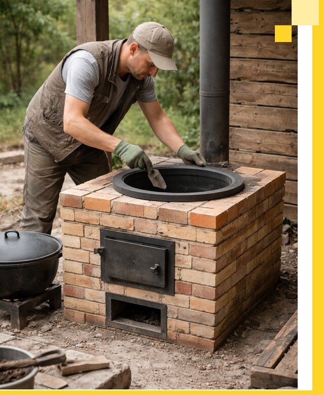 Изготовление и установка печей для казана в Ижевске под ключ