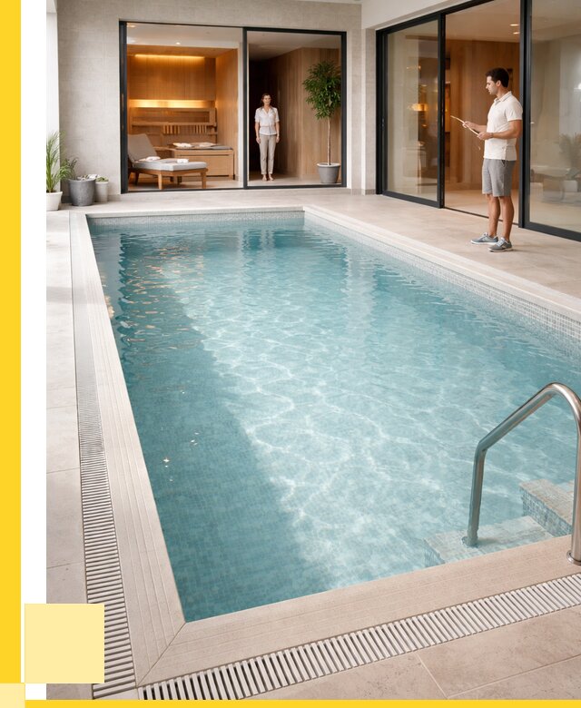 Отделка бассейна пленкой ПВХ в Ижевске от 3635 р. - ЭриданЖвс