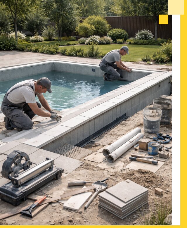 Строительство открытых бассейнов под ключ в Ижевске профессионально