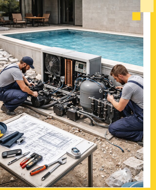 Проектирование и монтаж бассейнов с подогревом в Ижевске