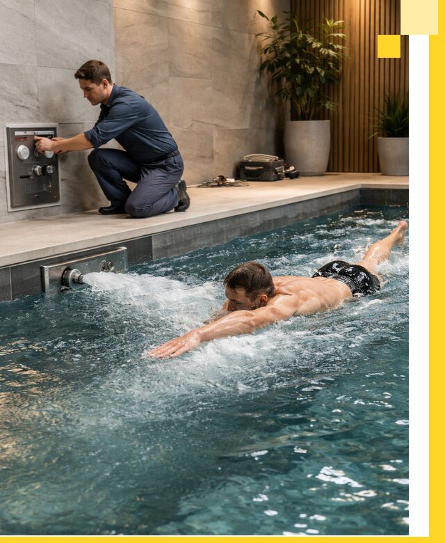 Проектирование и монтаж бассейнов с противотоком в Ижевске