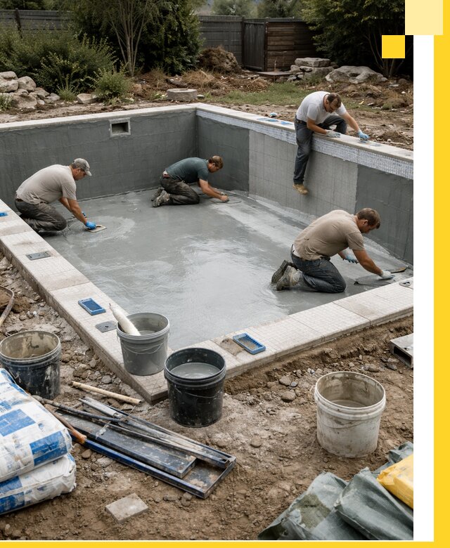 Изготовление и монтаж чаши бассейна под ключ в Ижевске