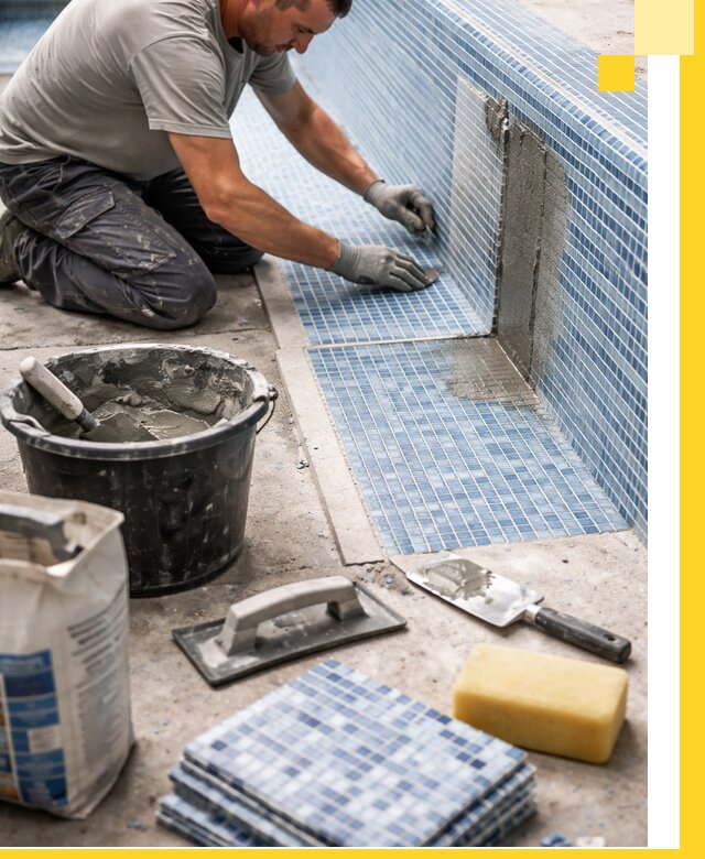 Укладка и ремонт мозаики для бассейнов под ключ в Ижевске