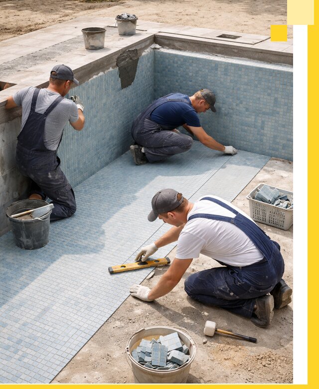 Укладка и установка плитки для бассейнов под ключ в Ижевске