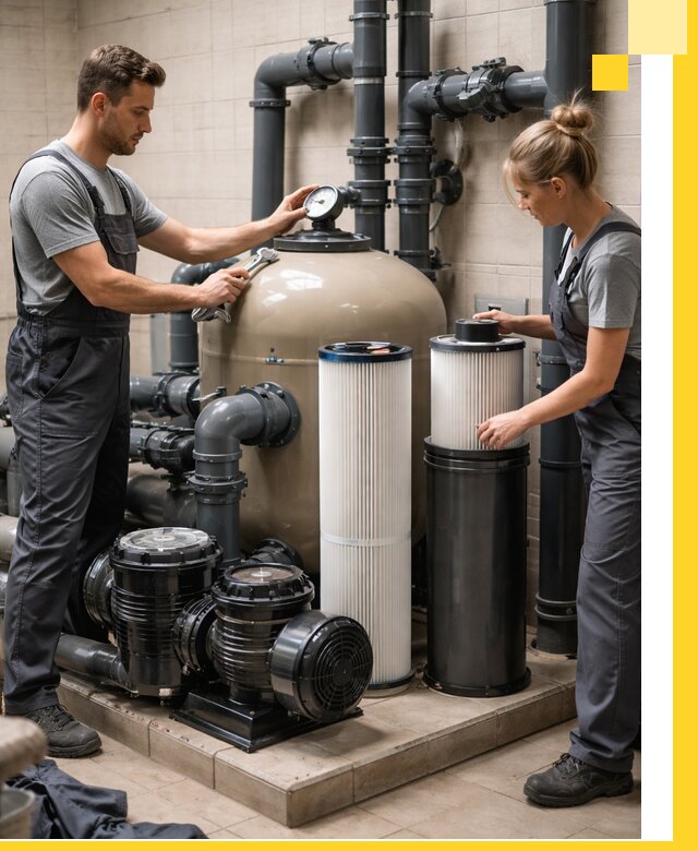 Фильтры и системы фильтрации для бассейнов в Ижевске