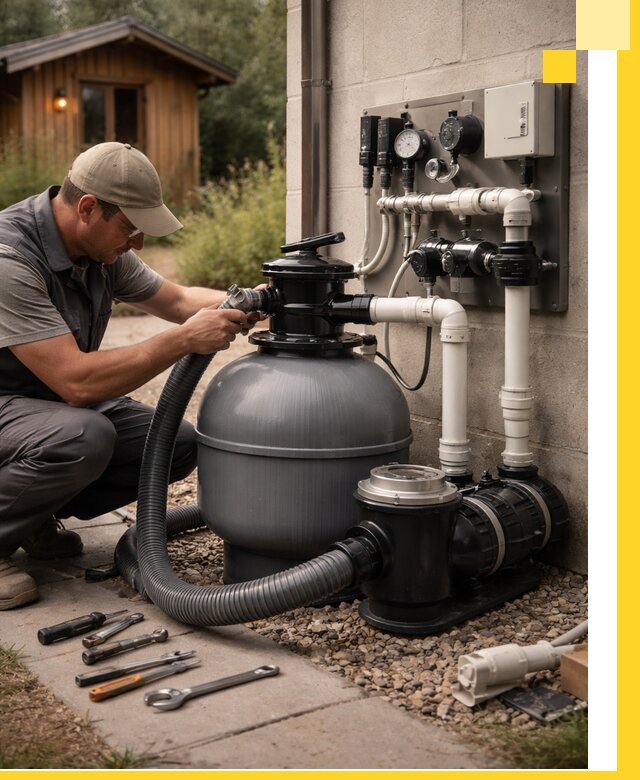 Продажа и монтаж фильтров и насосов для бассейнов в Ижевске