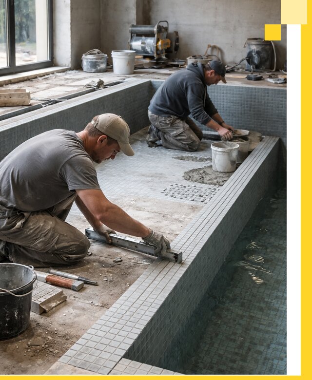 Строительство бассейна в частном доме в Ижевске под ключ