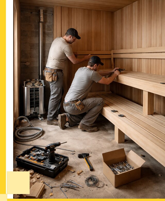 Монтаж саун под ключ в Ижевске от 124644 р. | ЭриданЖвс