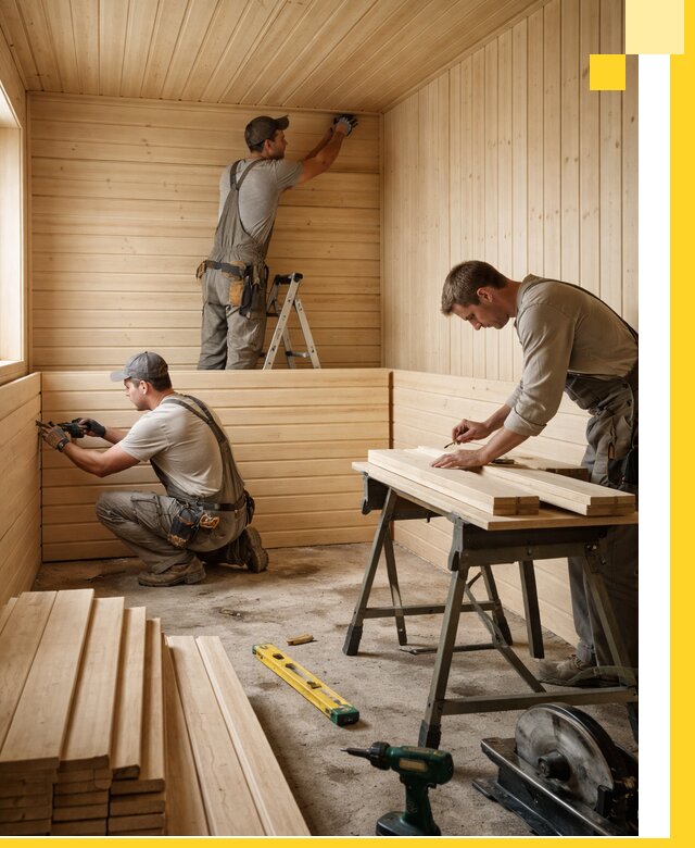 Обшивка саун в Ижевске из натуральной древесины под ключ