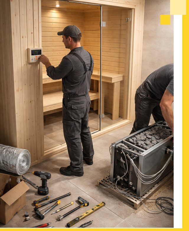 Поставка, установка и монтаж электрических саун в Ижевске