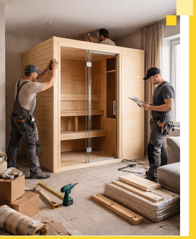 Установка и благоустройство саун в квартире в Ижевске