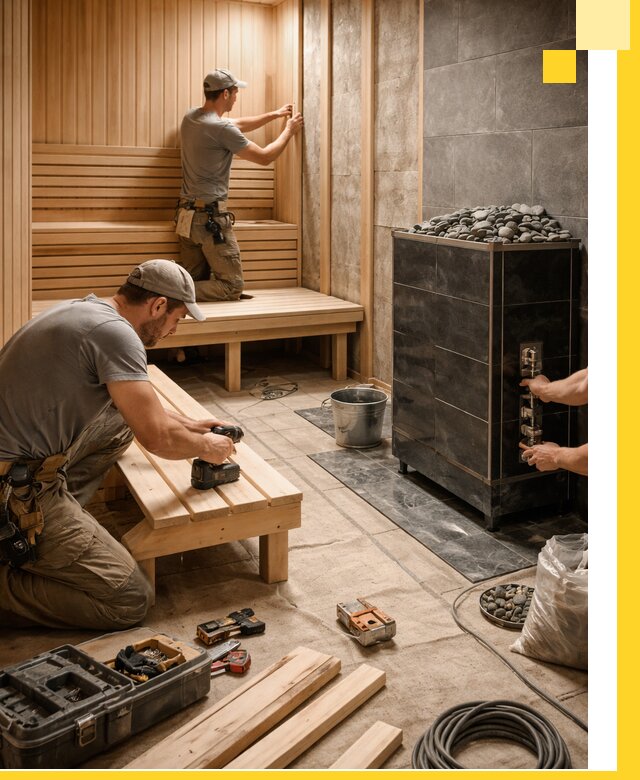 Дизайн и строительство интерьерных саун под ключ в Ижевске