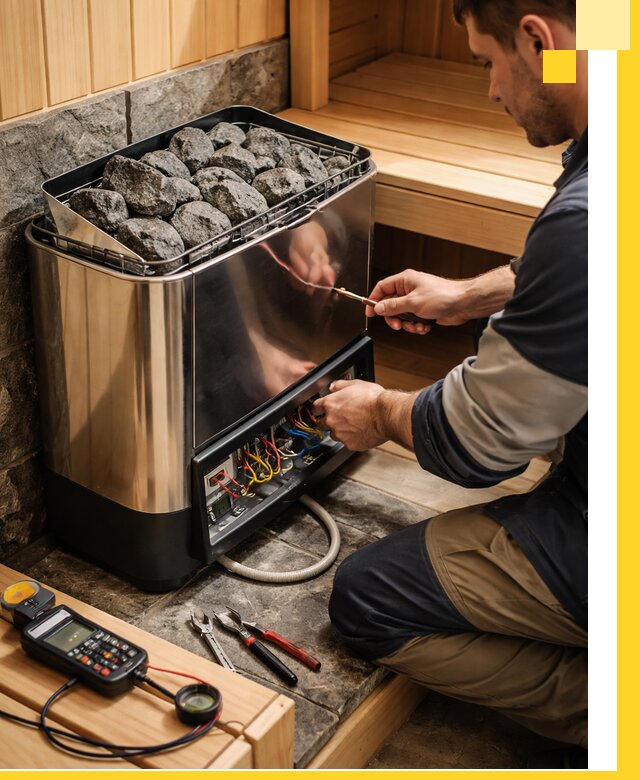 Продажа и установка электрокаменок для саун в Ижевске