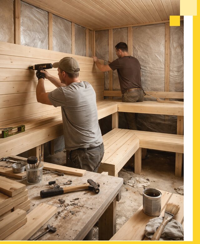 Профессиональная отделка бань и саун под ключ в Ижевске