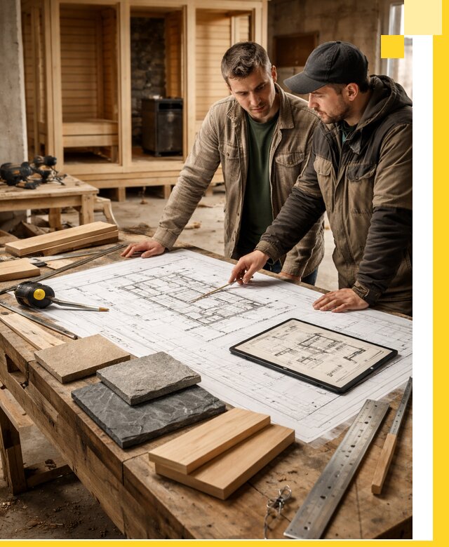 Проекты бань под ключ и планы строительства в Ижевске