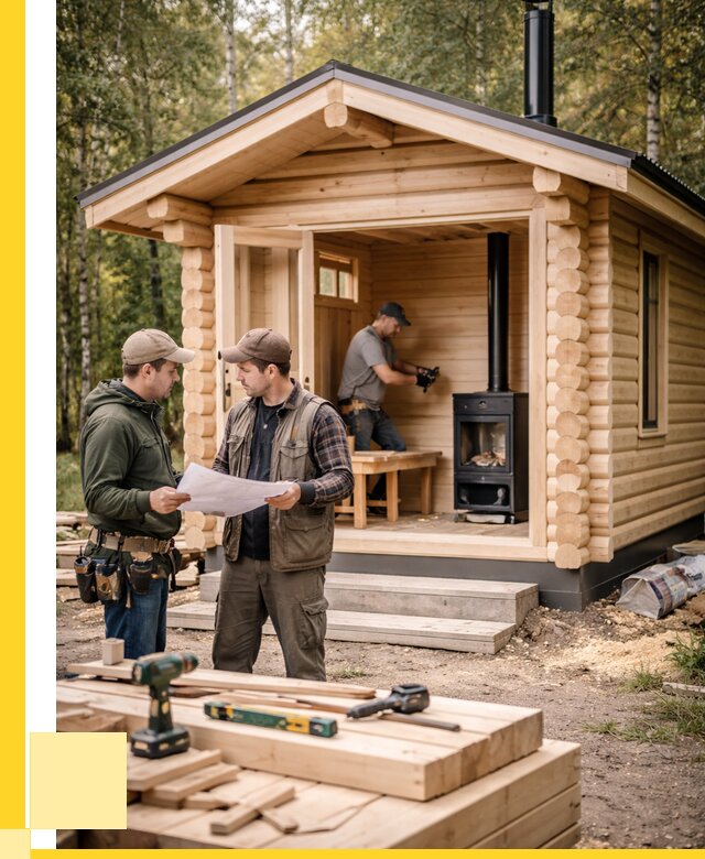 Монтаж бань под ключ в Ижевске — от 207740 р. | ЭриданЖвс