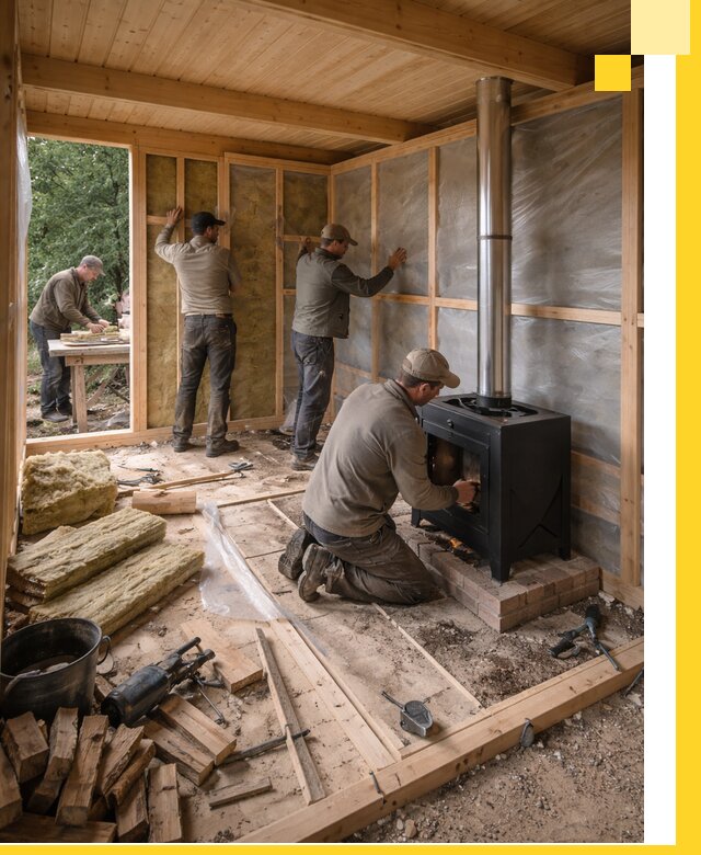 Профессиональный монтаж бань под ключ в Ижевске для дома