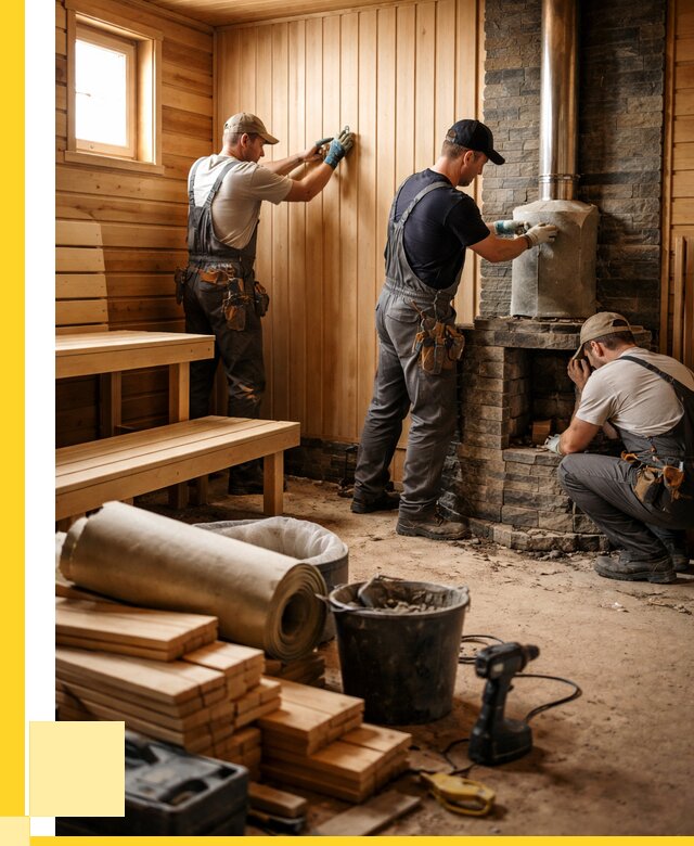 Ремонт бань под ключ в Ижевске от 46742 р. | ЭриданЖвс