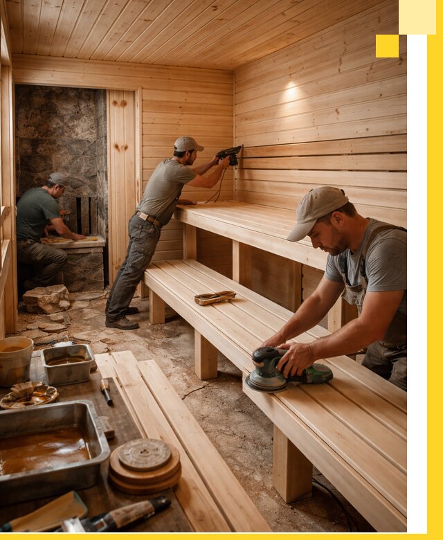 Профессиональная отделка бань в Ижевске под ключ, с гарантией