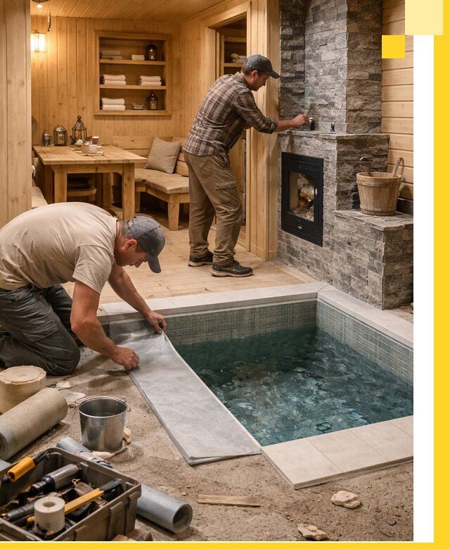 Строительство бань с комнатой отдыха под ключ в Ижевске