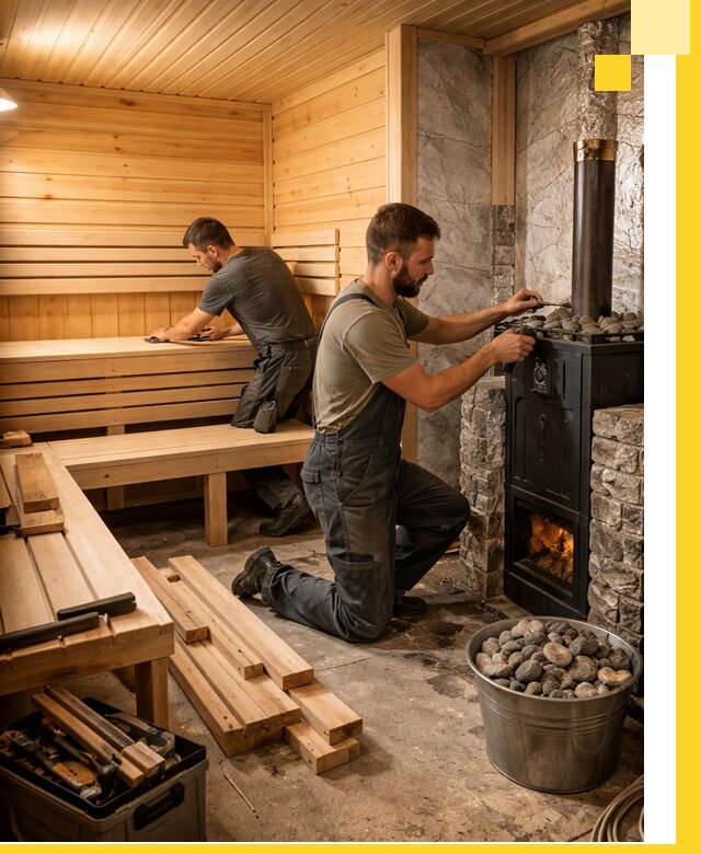 Дизайн и строительство интерьеров бань под ключ в Ижевске