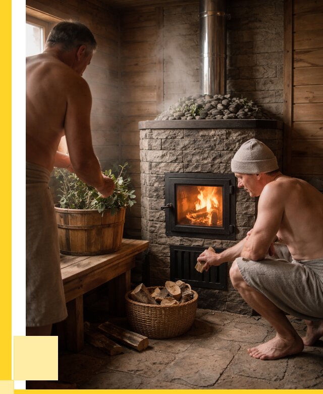 Банные печи под ключ в Ижевске от 46742 р. | ЭриданЖвс кирпичная