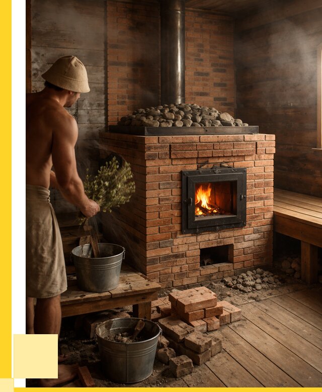 Кирпичные банные печи в Ижевске от 93483 р. | ЭриданЖвс