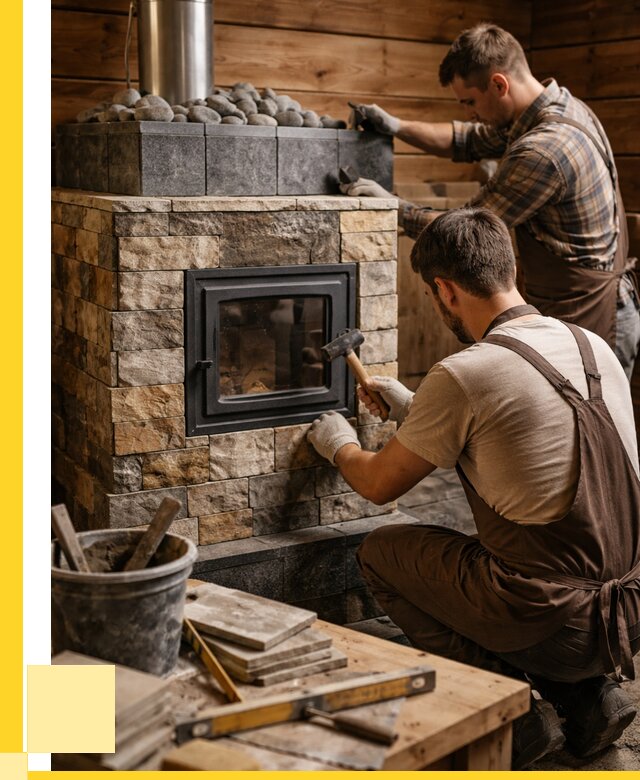 Облицовка банной печи в Ижевске от 15581 р. | ЭриданЖвс